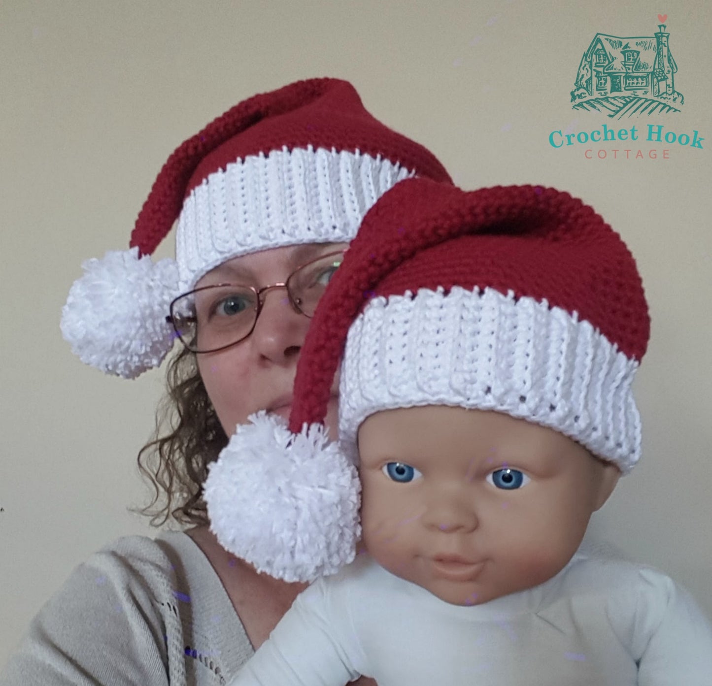 CROCHET PATTERN Santa Hat in eight different sizes