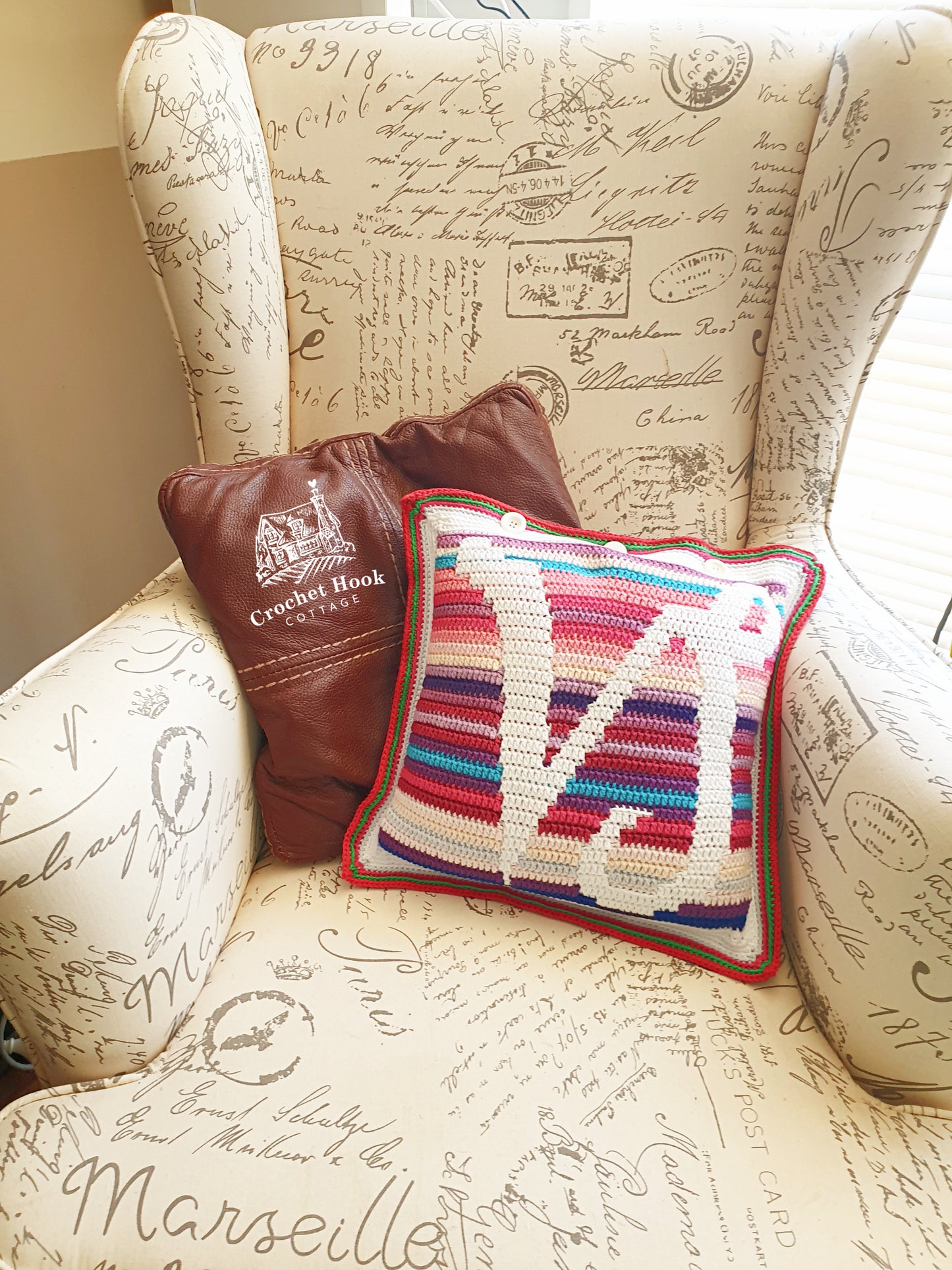 Crochet Pattern - Capricorn Cushion Cover - mosaic crochet pattern