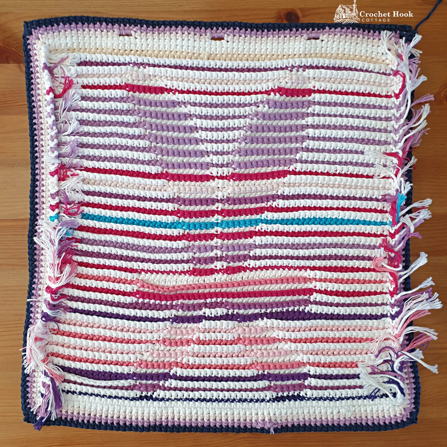 Crochet Pattern - Pisces Cushion Cover - mosaic crochet pattern