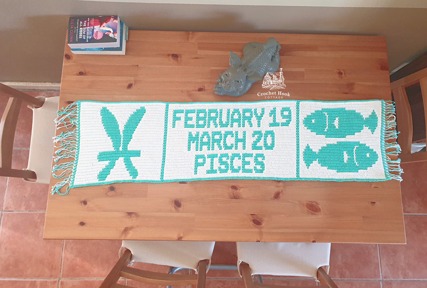 Crochet Pattern - Pisces - mosaic crochet pattern