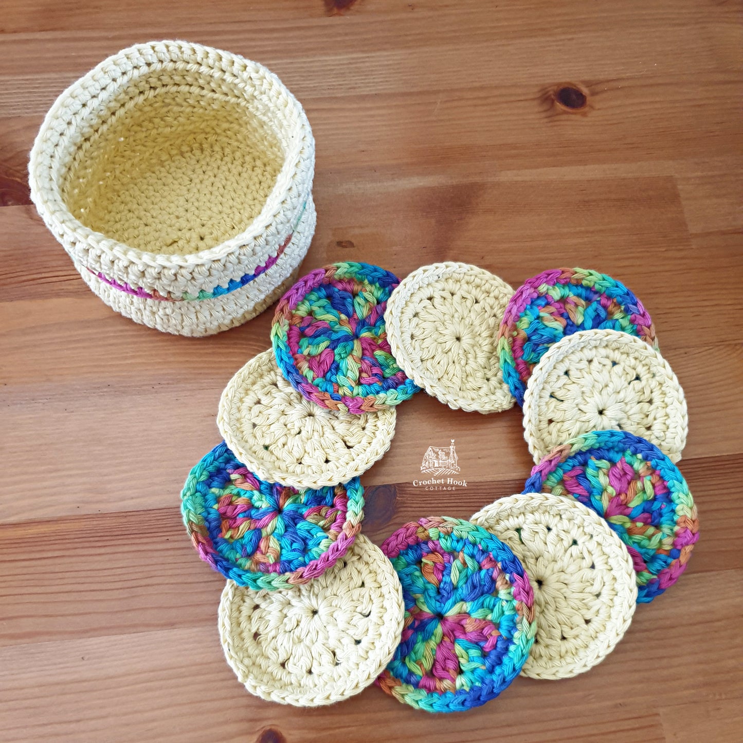 Reusable Face Scrubbies & Basket Set