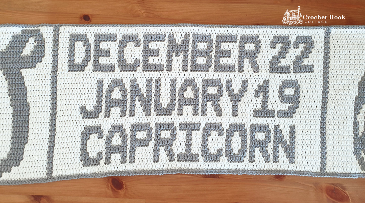 Crochet Pattern - Capricorn - mosaic crochet pattern