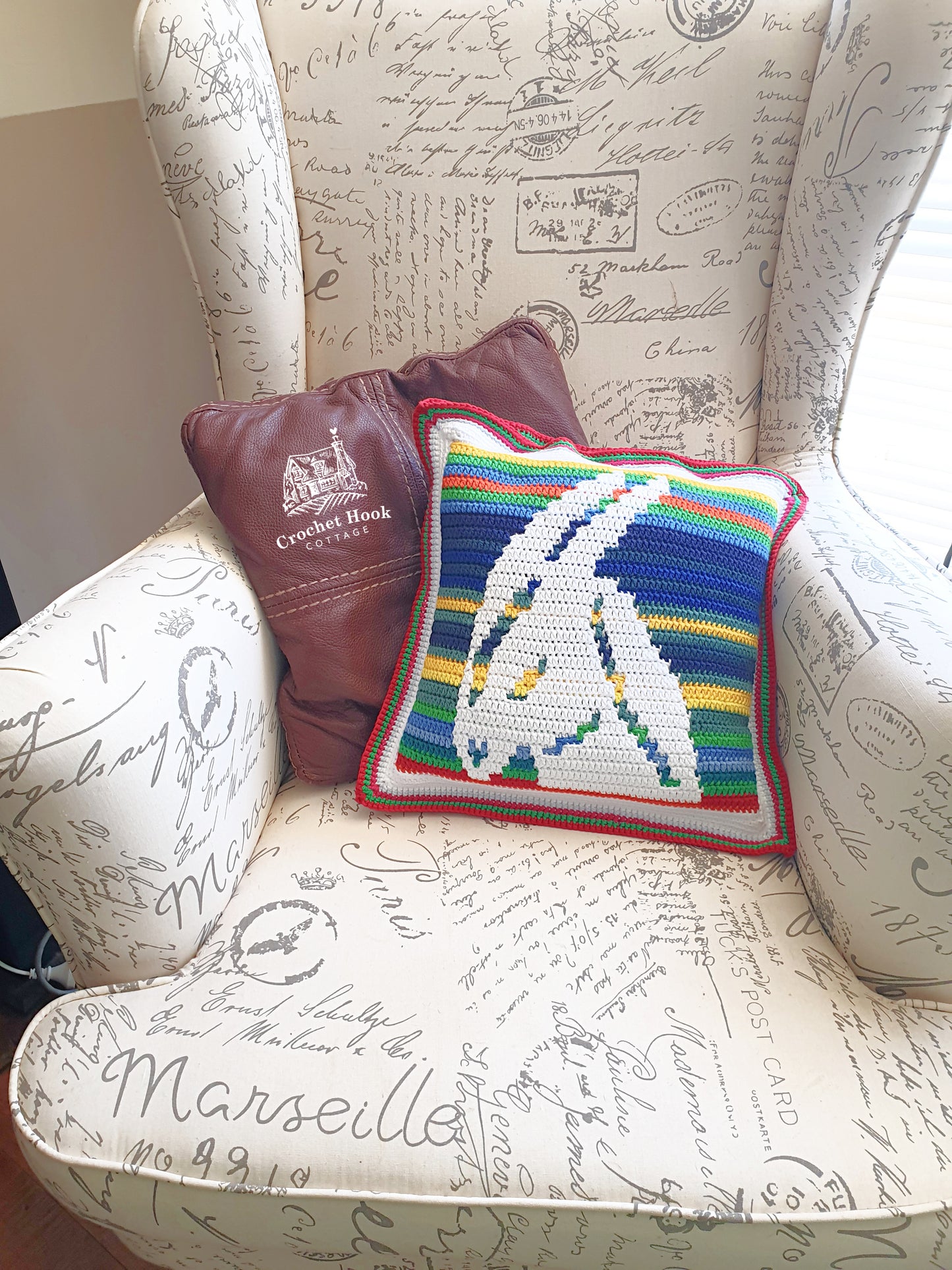 Crochet Pattern - Capricorn Cushion Cover - mosaic crochet pattern