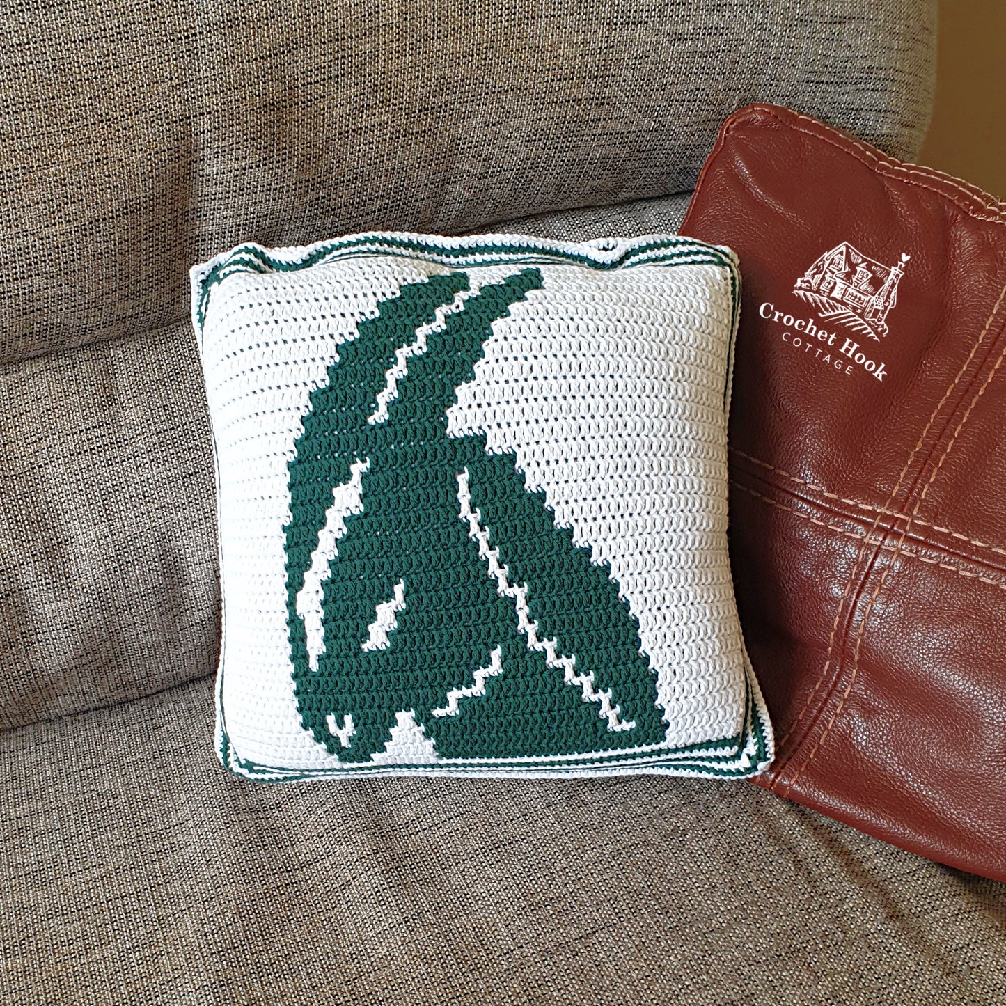 Crochet Pattern - Capricorn Cushion Cover - mosaic crochet pattern
