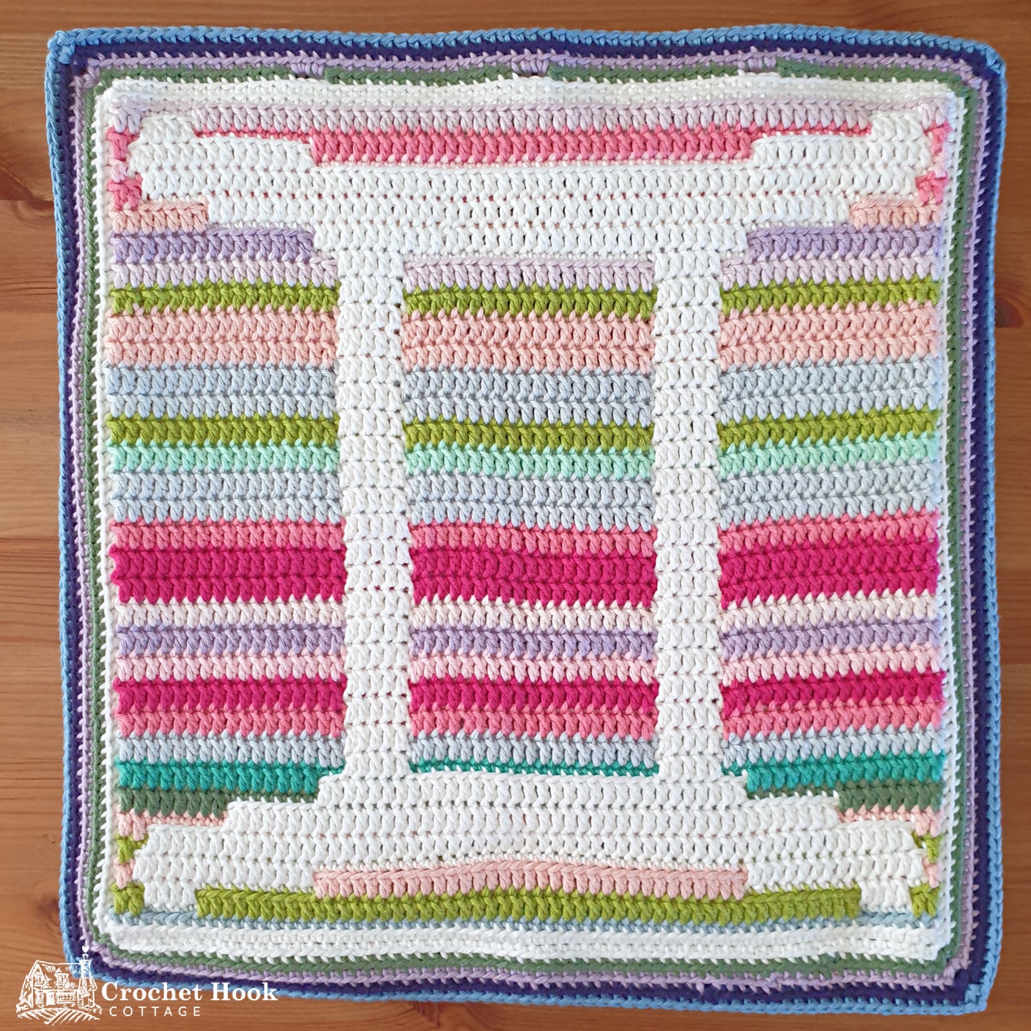 Crochet Pattern - Gemini Cushion Cover - mosaic crochet pattern