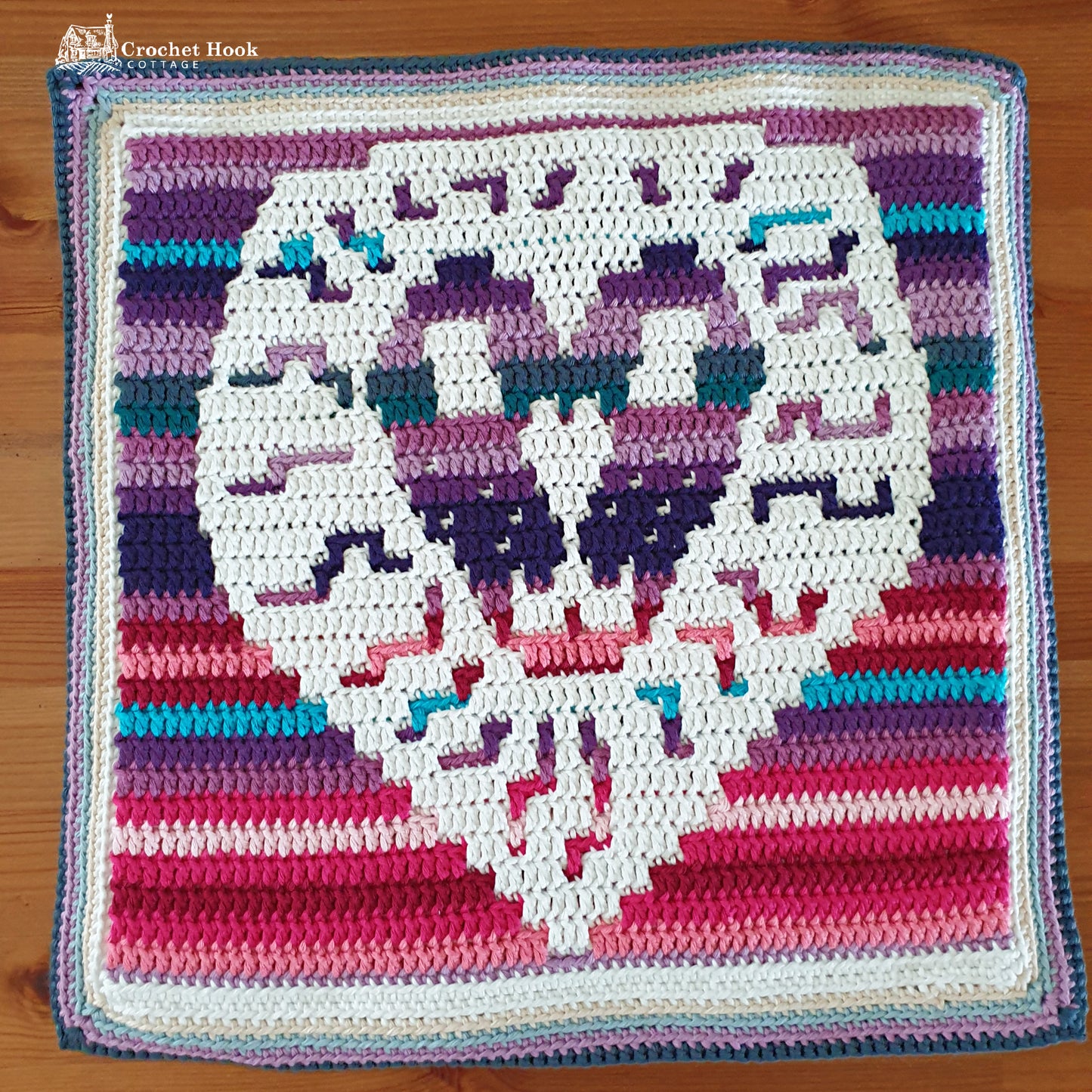 Crochet Pattern - Leo Cushion Cover - mosaic crochet pattern