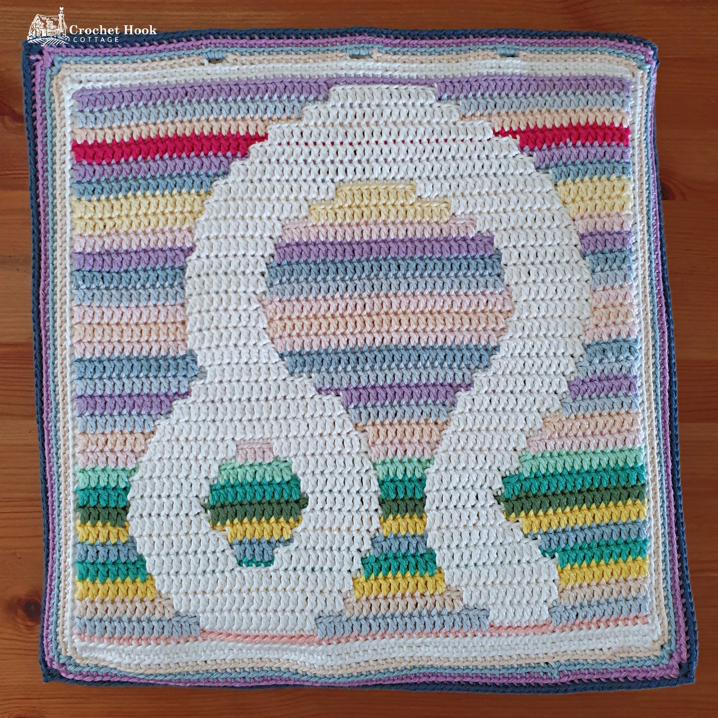 Crochet Pattern - Leo Cushion Cover - mosaic crochet pattern