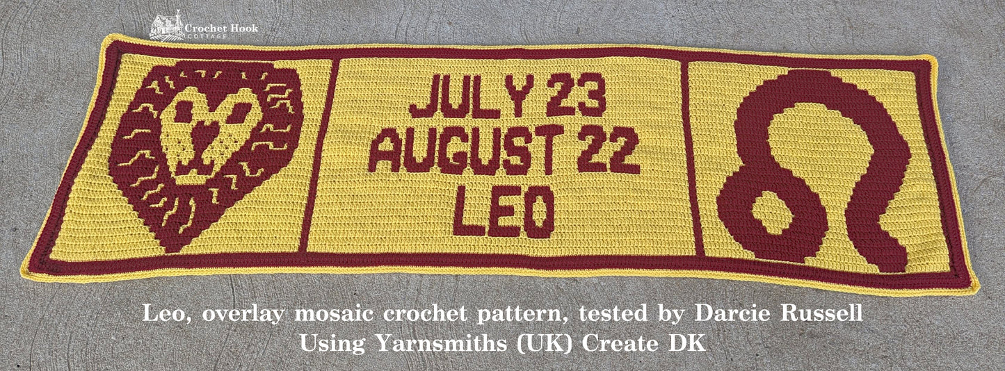Crochet Pattern - Leo - mosaic crochet pattern