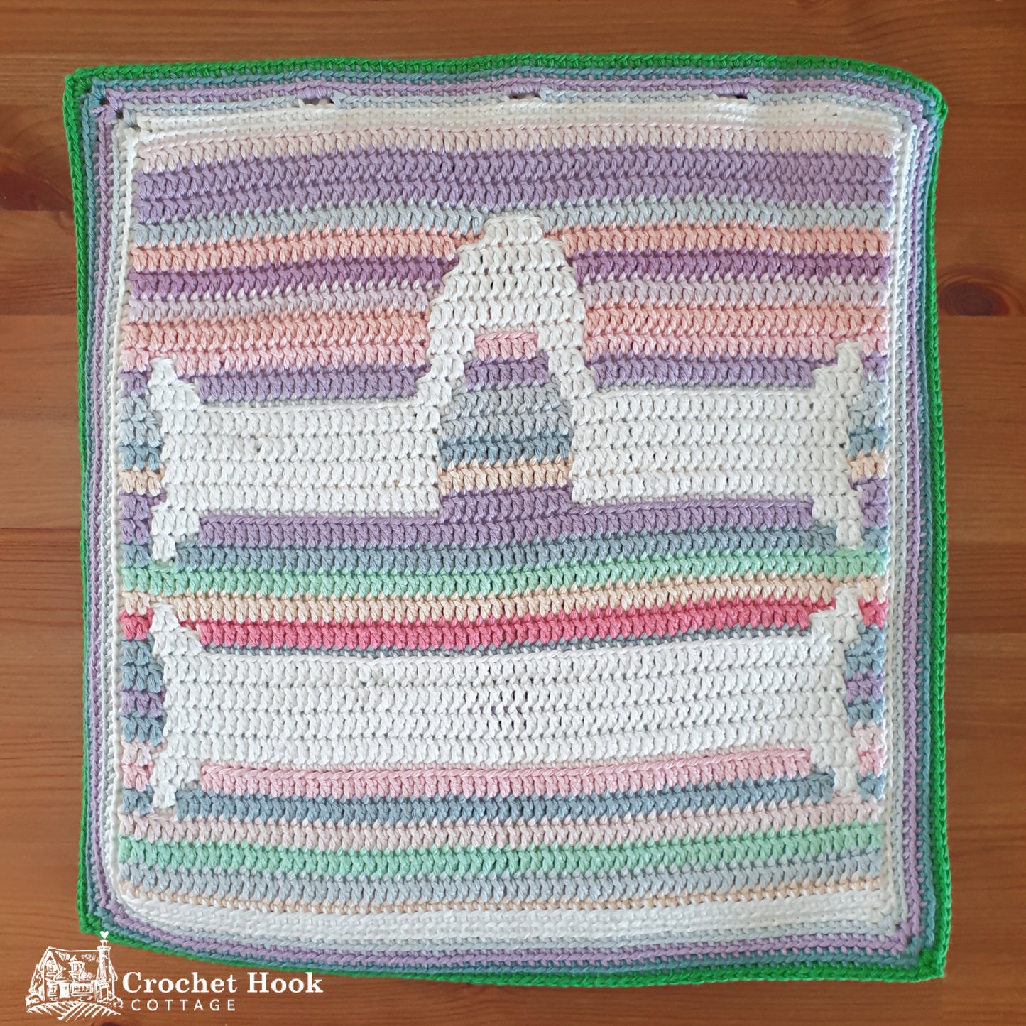 Crochet Pattern - Libra Cushion Cover - mosaic crochet pattern