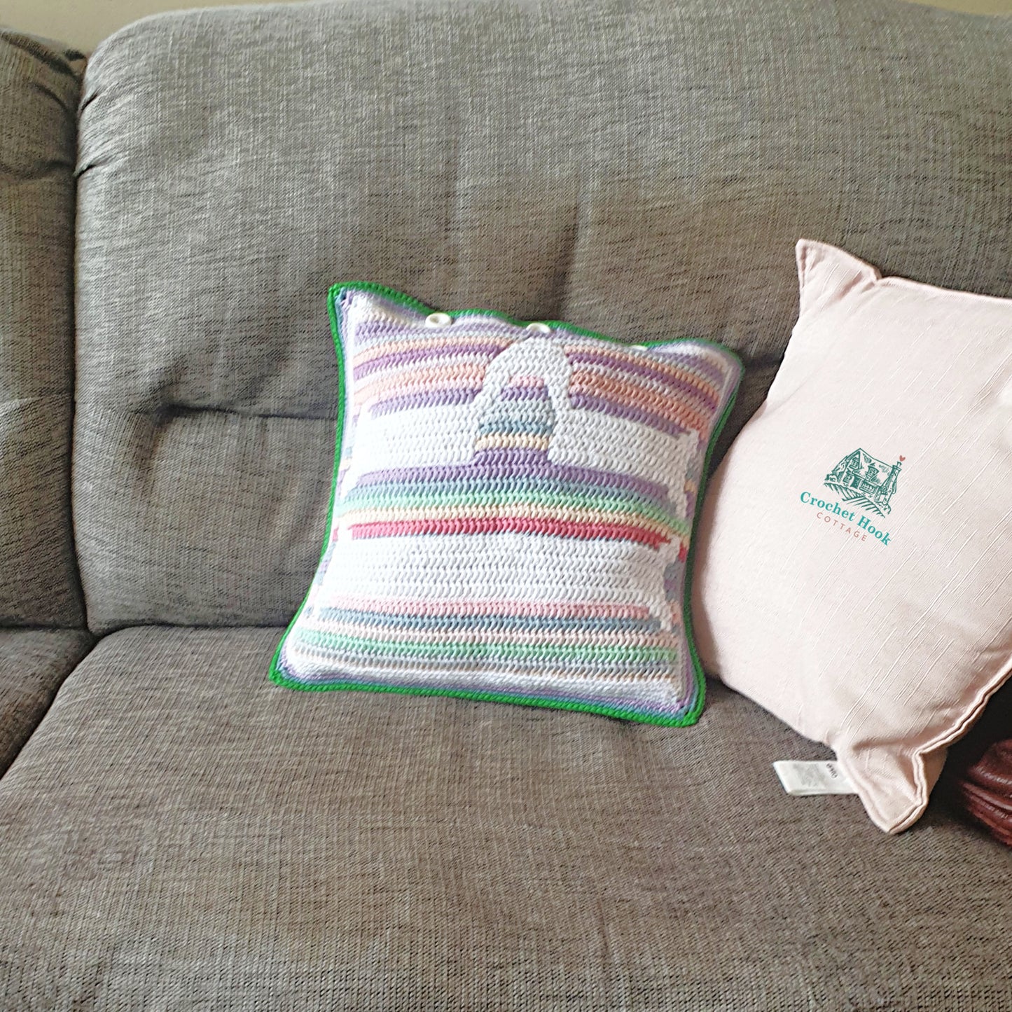 Crochet Pattern - Libra Cushion Cover - mosaic crochet pattern