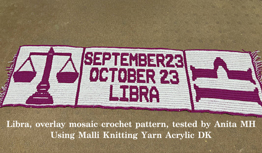 Crochet Pattern - Libra - mosaic crochet pattern