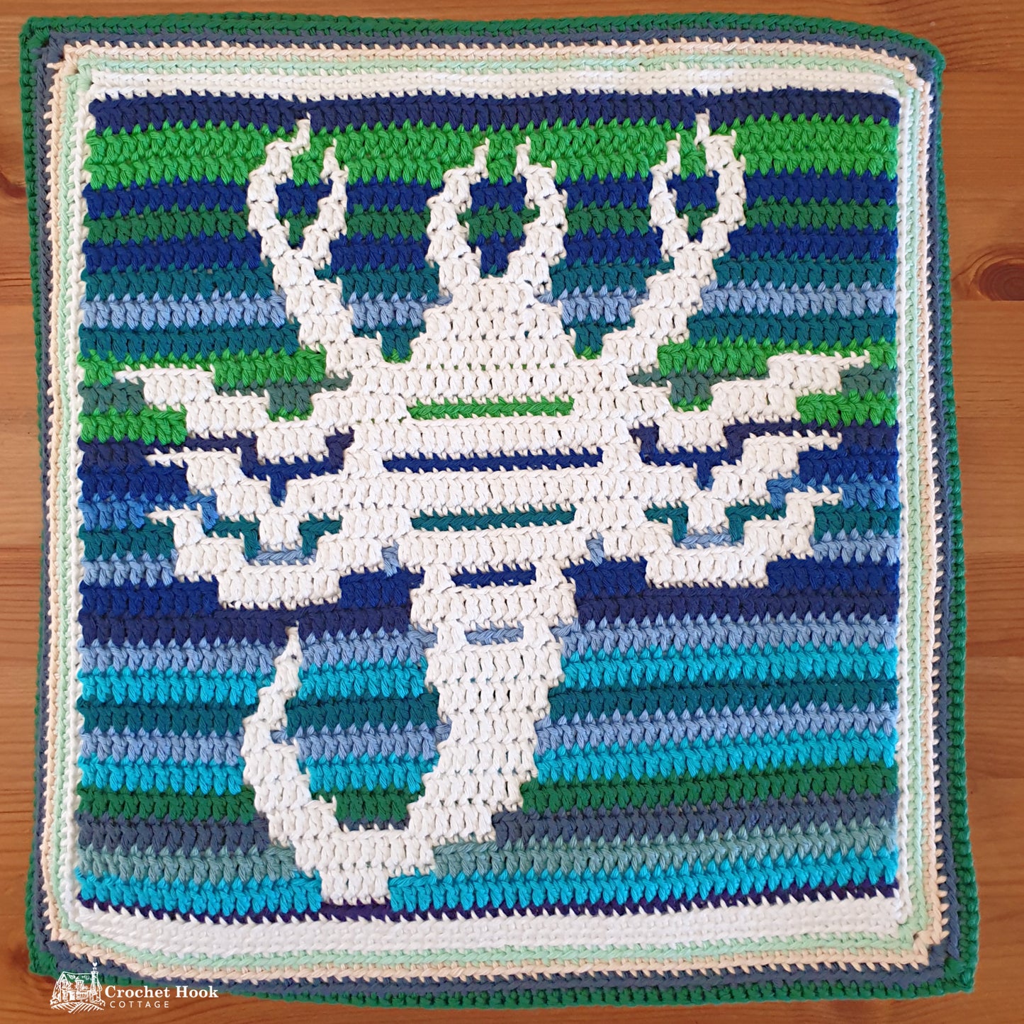 Crochet Pattern - Scorpio Cushion Cover - mosaic crochet pattern