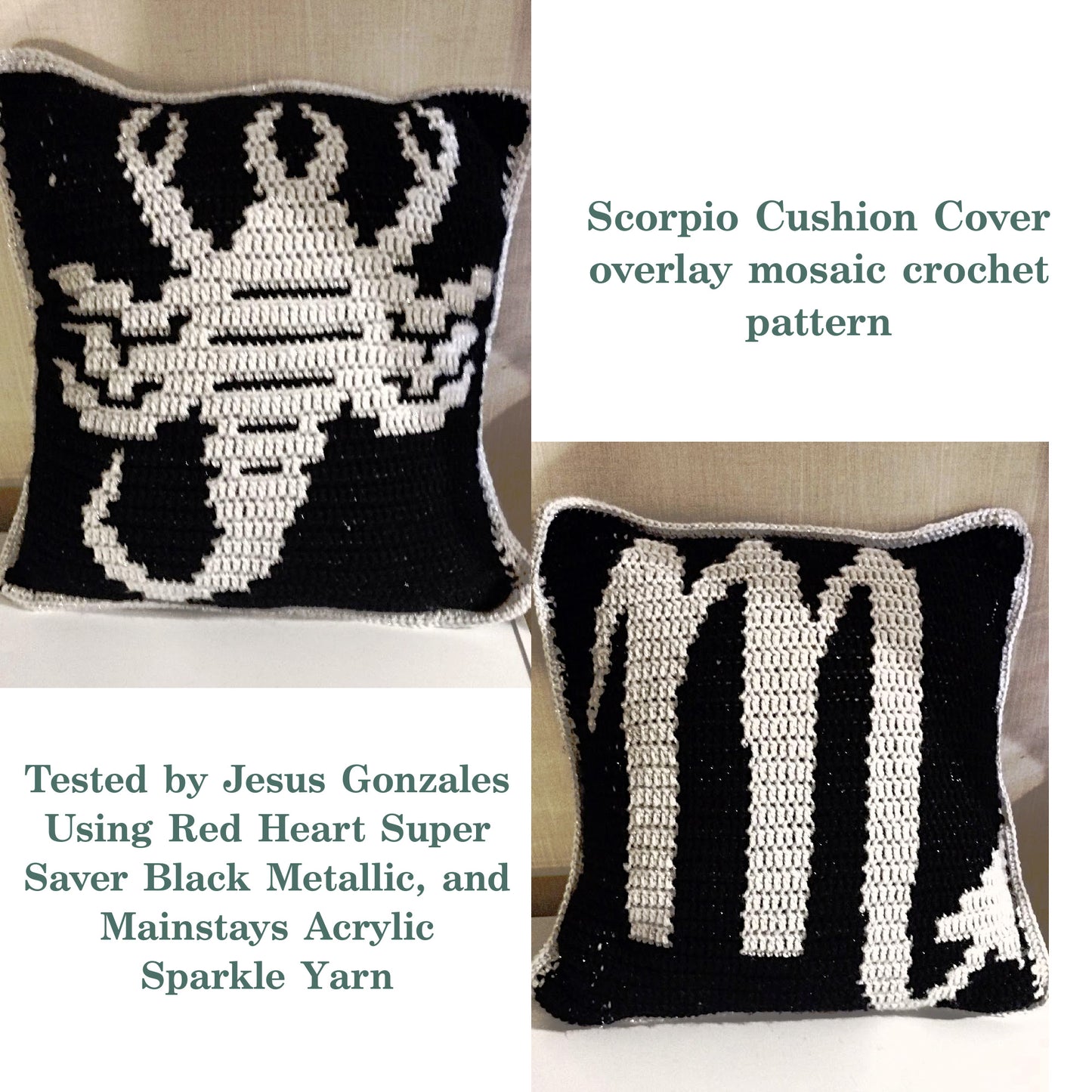 Crochet Pattern eBook- Zodiac Cushion Covers - set of 12
