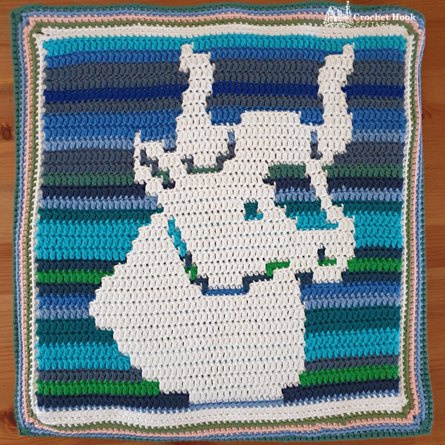 Crochet Pattern - Taurus Cushion Cover - mosaic crochet pattern