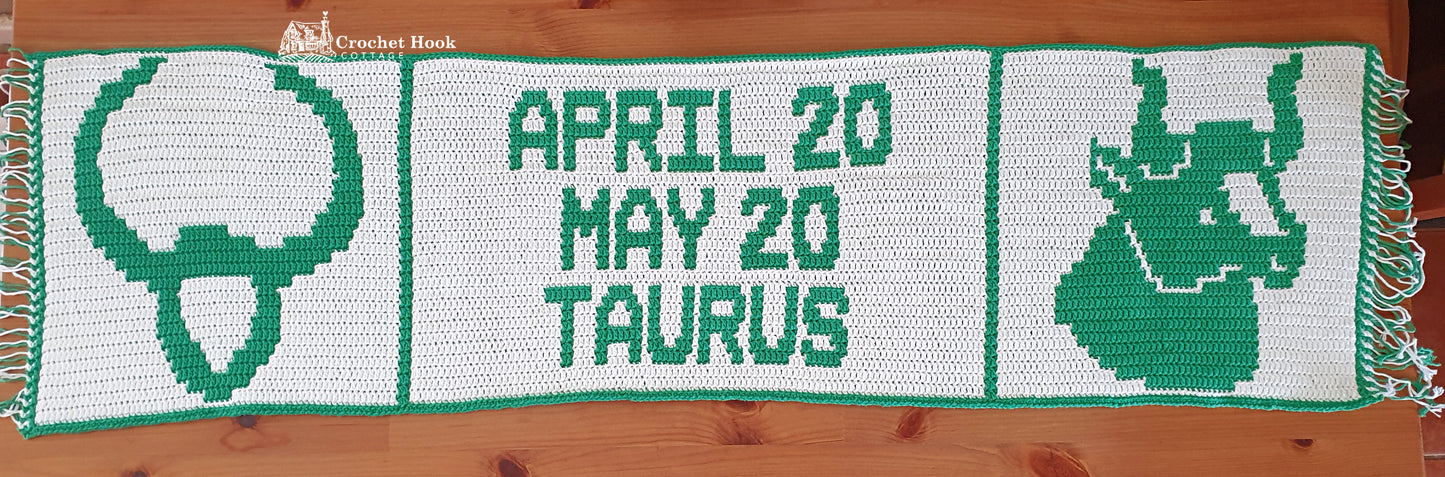 Crochet Pattern - Taurus - mosaic crochet pattern