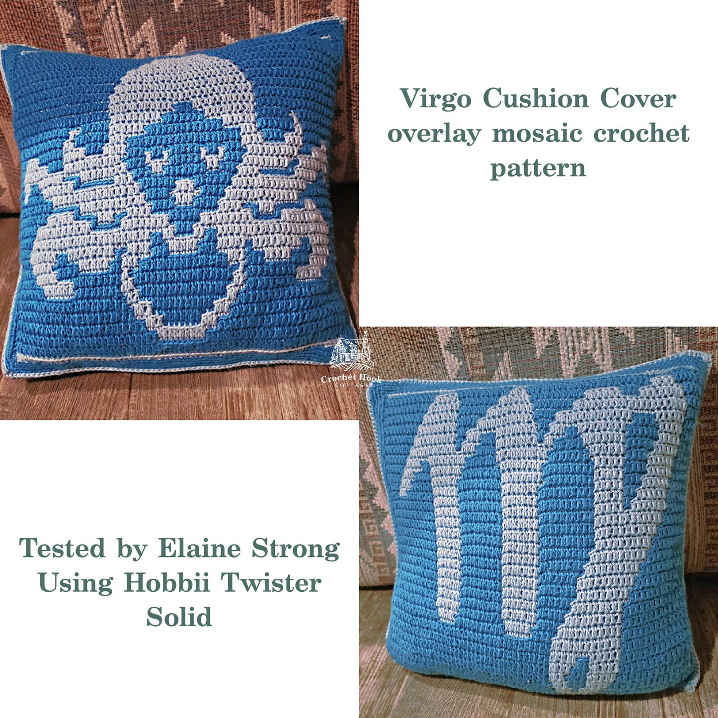 Crochet Pattern eBook- Zodiac Cushion Covers - set of 12